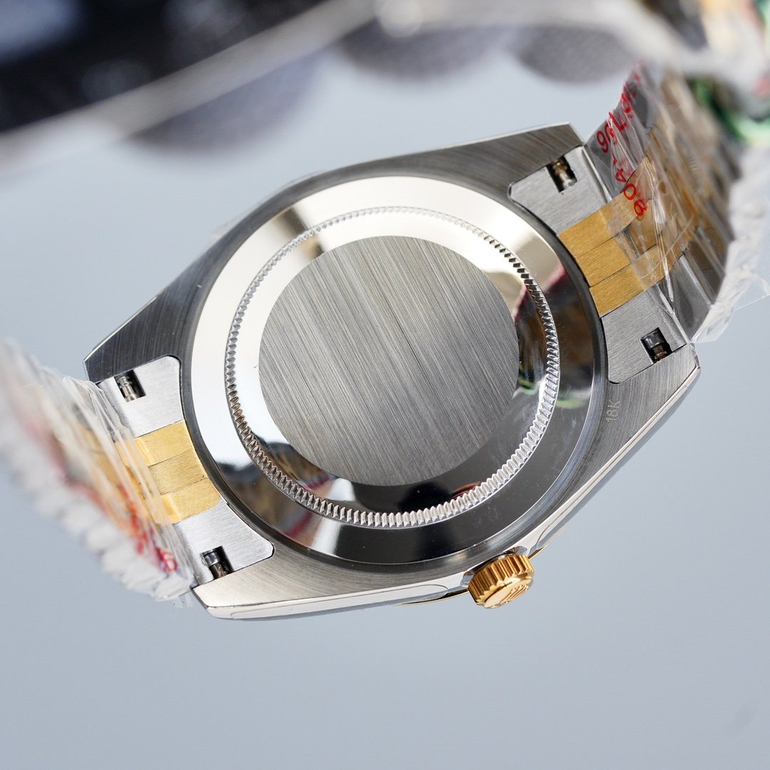 DATEJUST 41MM TWO-TONE RED DIAL JUBILEE BRACELET