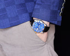 SUBMARINER DATE 40 STEEL CASE GOLD BLUE CERAMIC LEATHER