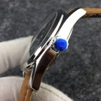 SEAMASTER AQUA TERRA 150M STEEL CASE BLACK DIAL BROWN LEATHER