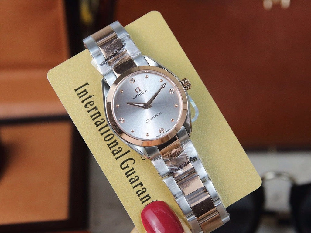 SEAMASTER QUARTZ 33MM TWO-TONE GREY DIAL